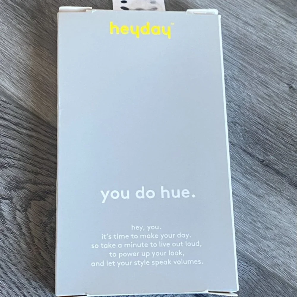 Heyday iPhone 6, 7, 8 Art Deco Hard Shell Phone Case-Clear/Gold-NEW